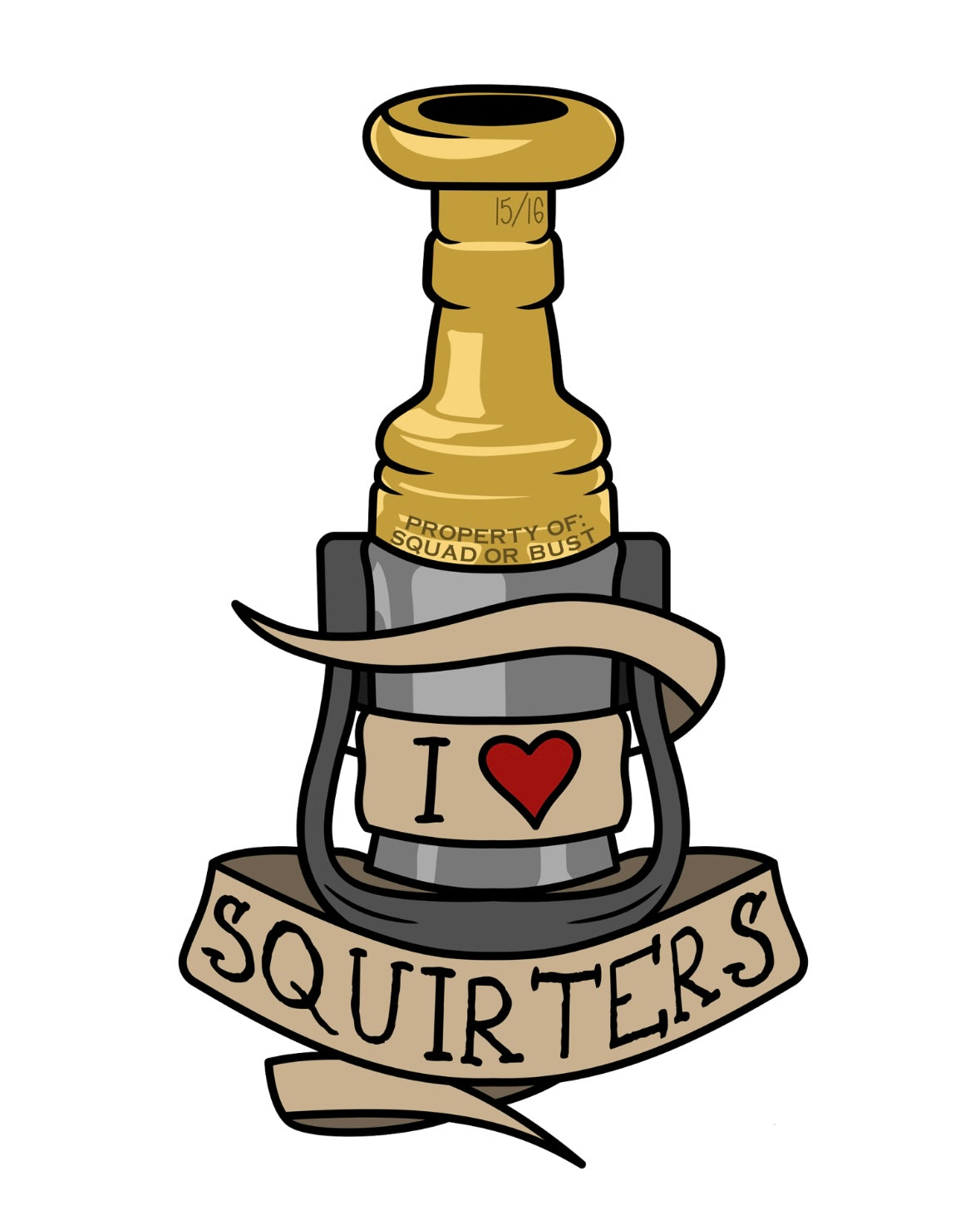 I ❤️ SQUIRTERS Sticker