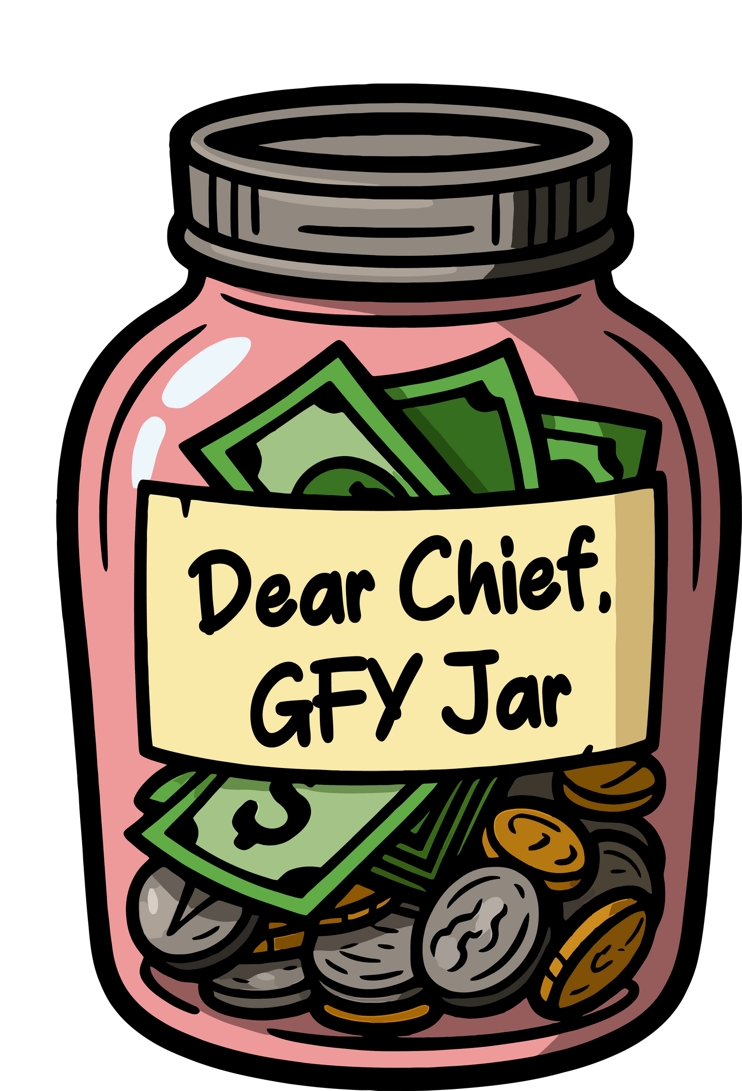 GFY Chief Swear Jar Sticker