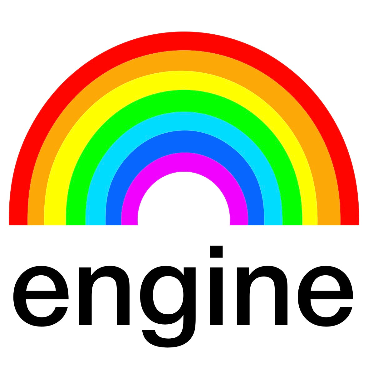 Rainbow Engine Equality Sticker