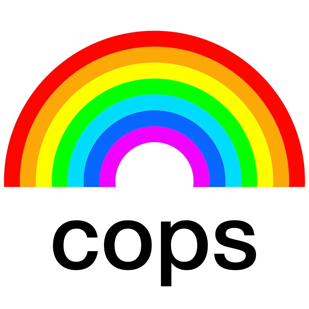 Rainbow Cop Equality Sticker