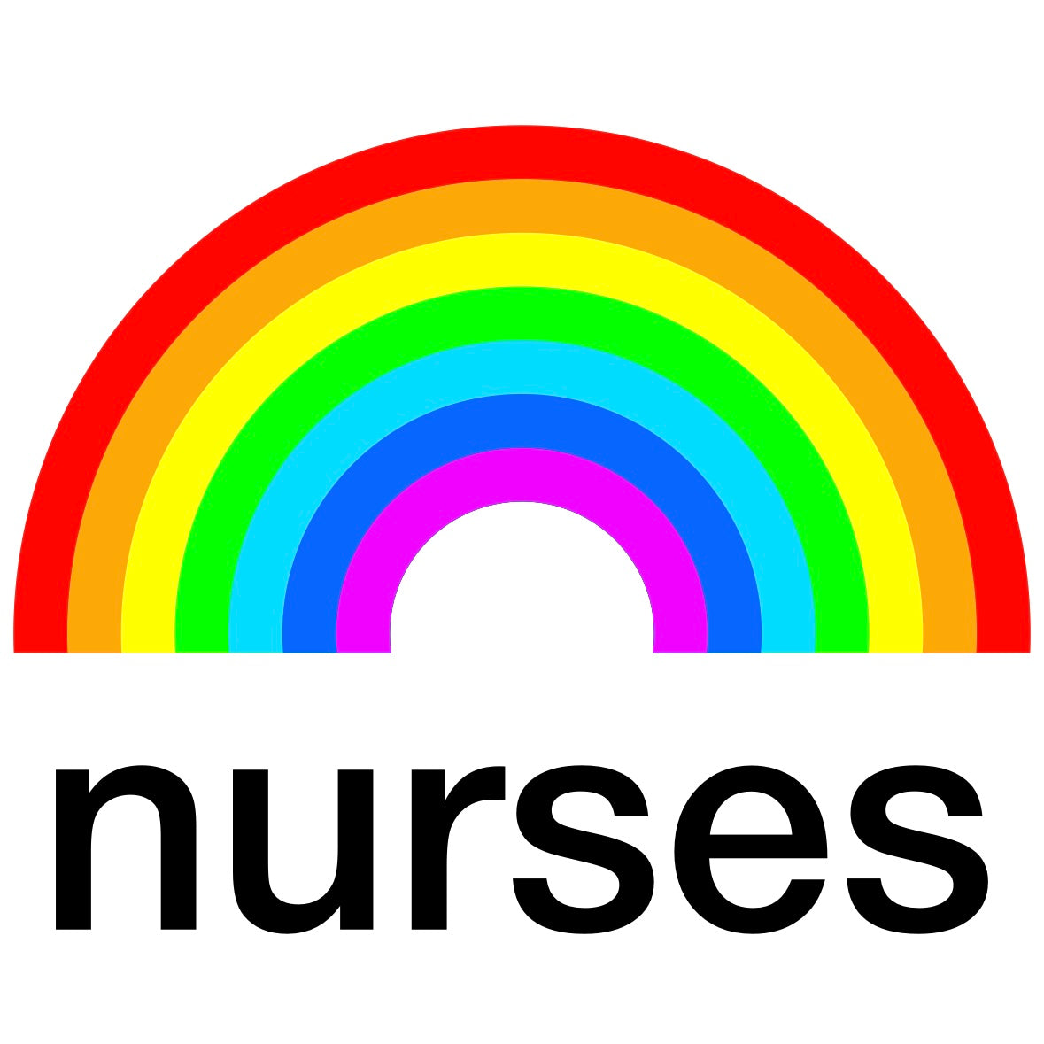 Rainbow Nurse Equality Sticker