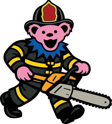 Saw Bear Sticker